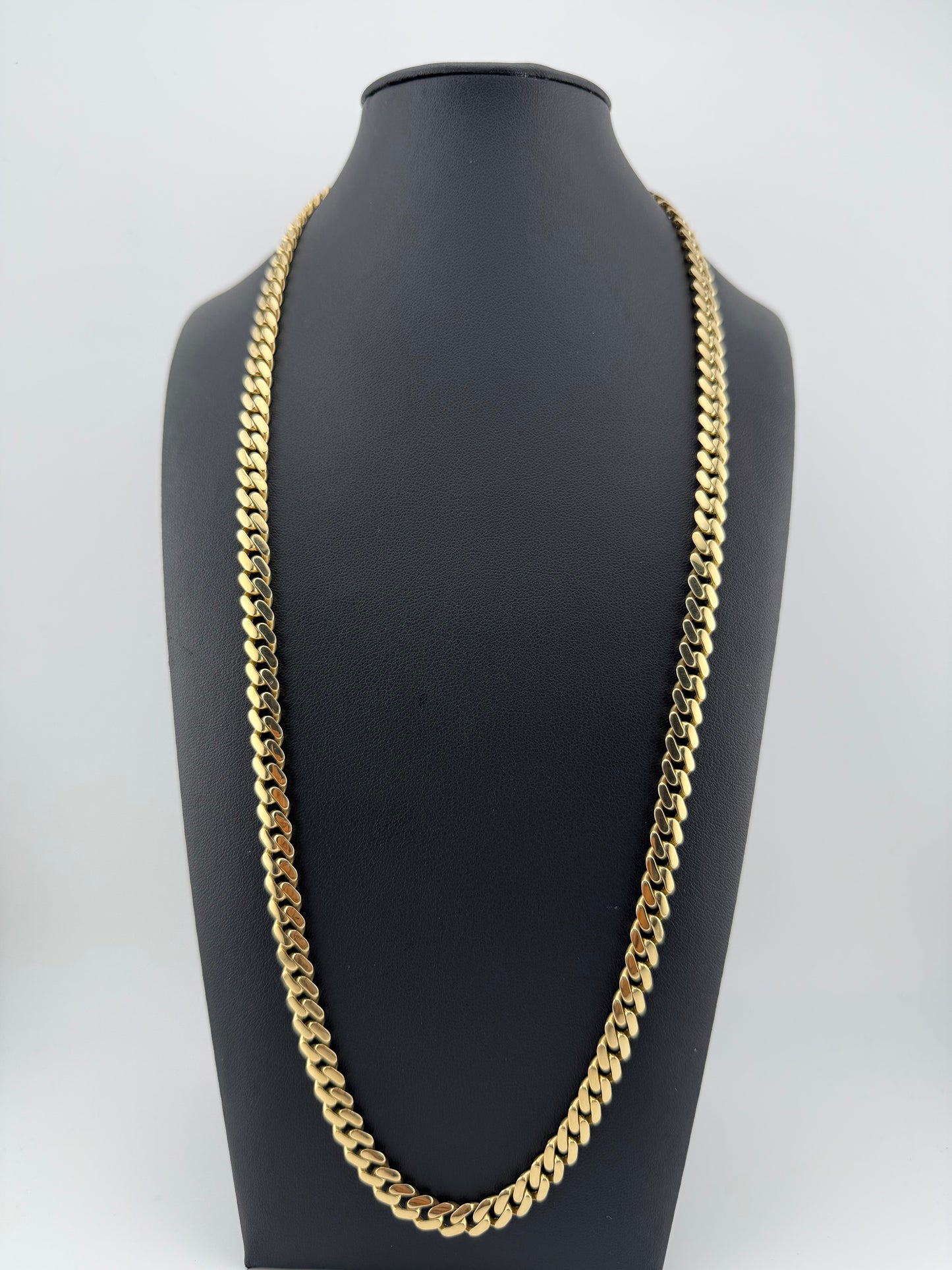 Cadena MONACO 26" 7mm ORO 14 K