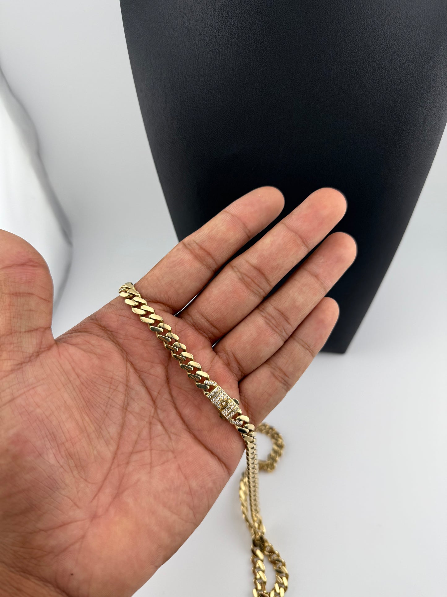 Cadena MONACO 26" 7mm ORO 14 K