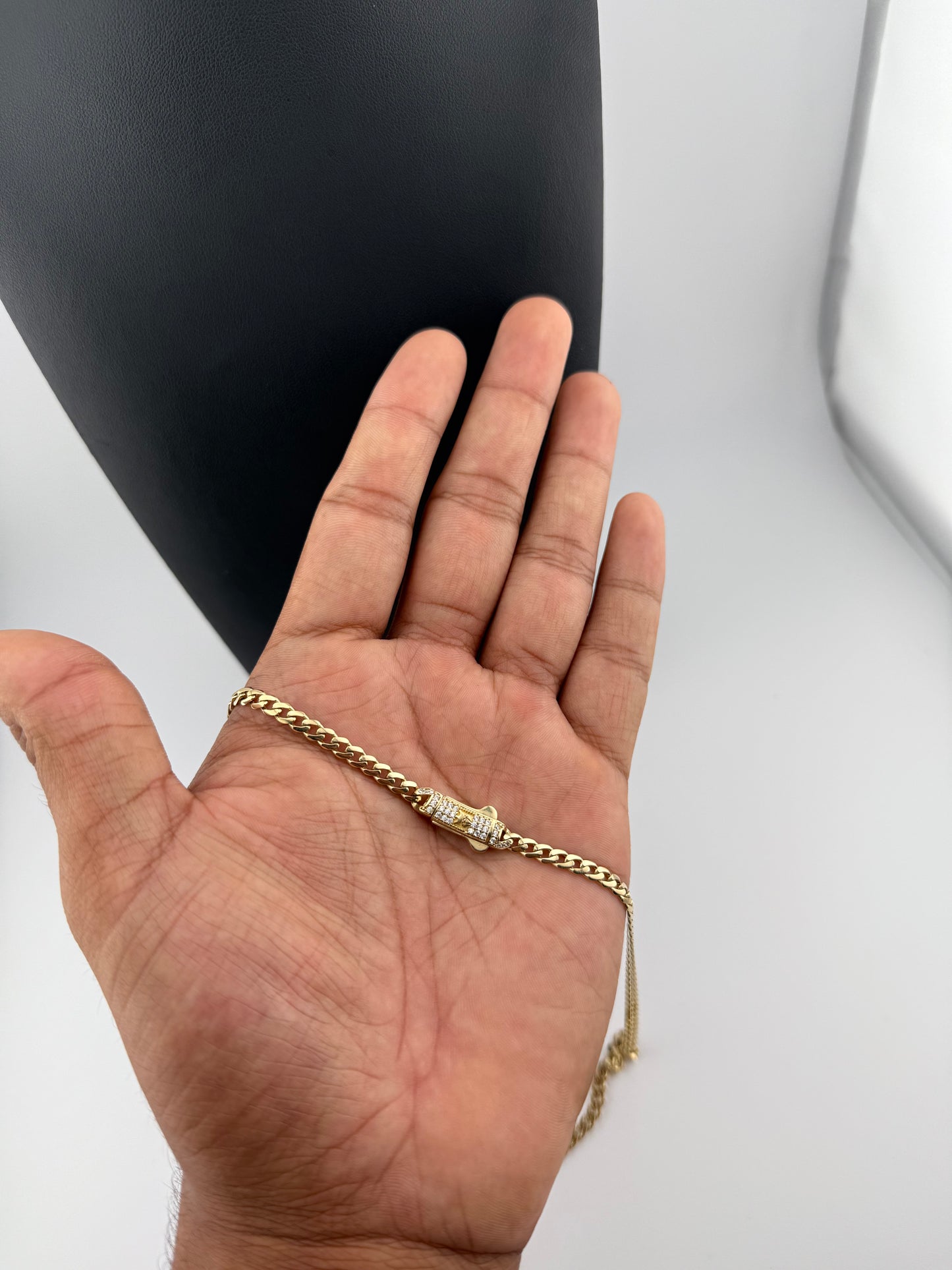 Cadena MONACO 22" 4mm ORO 14K