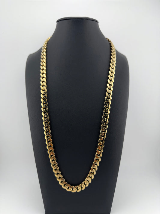 Cadena MONACO  24" 9mm ORO 14 K