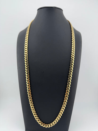 Cadena MONACO 26" 7mm ORO 14 K