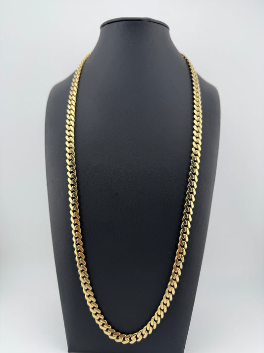 Cadena MONACO 26" 7mm ORO 14 K