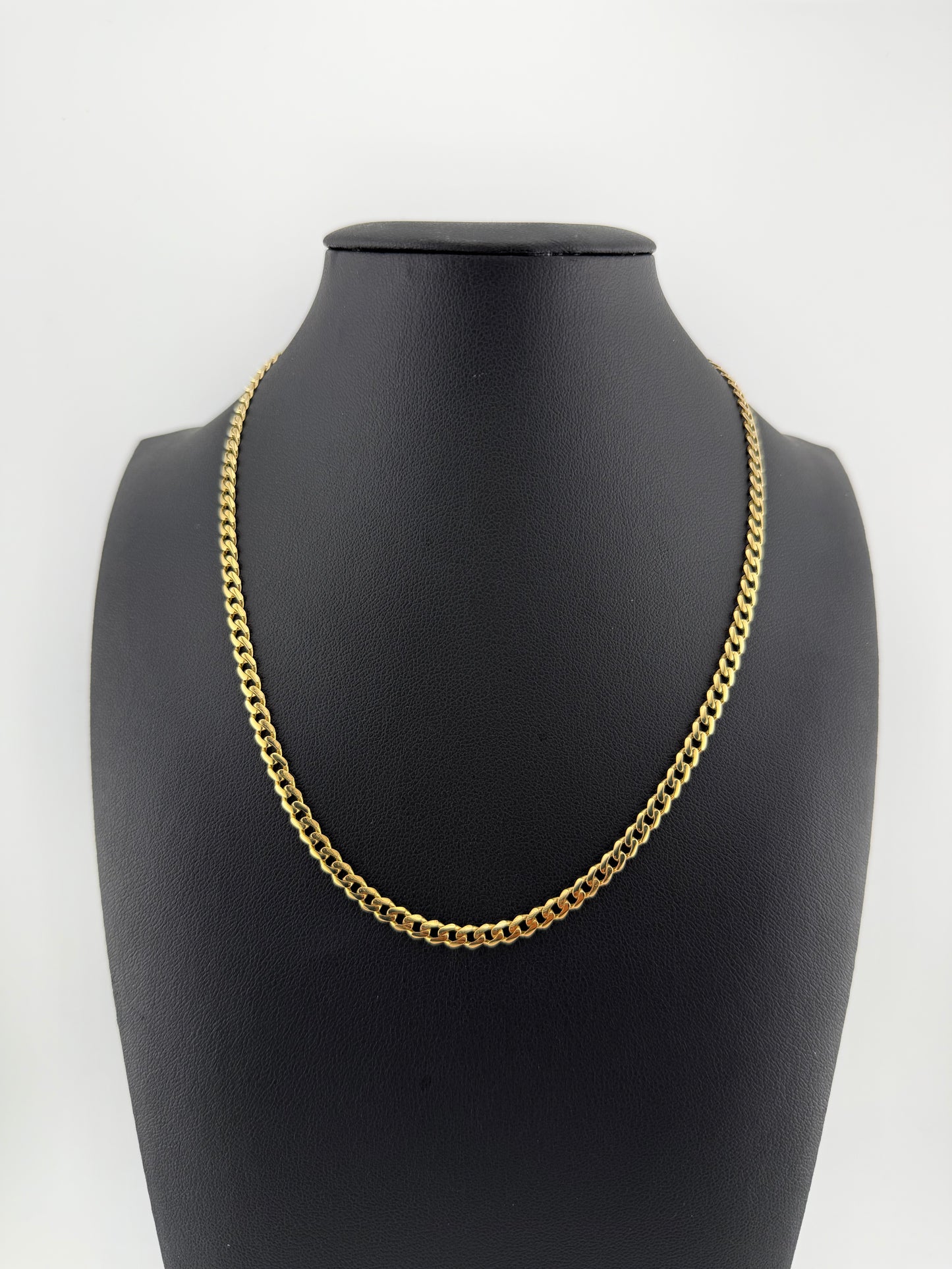 Cadena BABY MONACO 16" 4mm ORO 14K