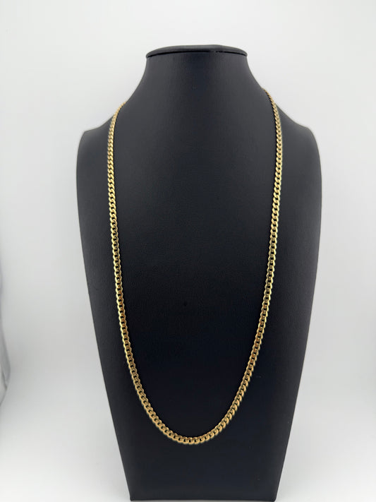Cadena MONACO 22" 4mm ORO 14K