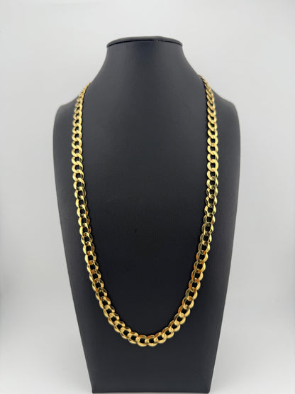 Cadena CUBANA LINK 24" 8.5mm ORO 14K