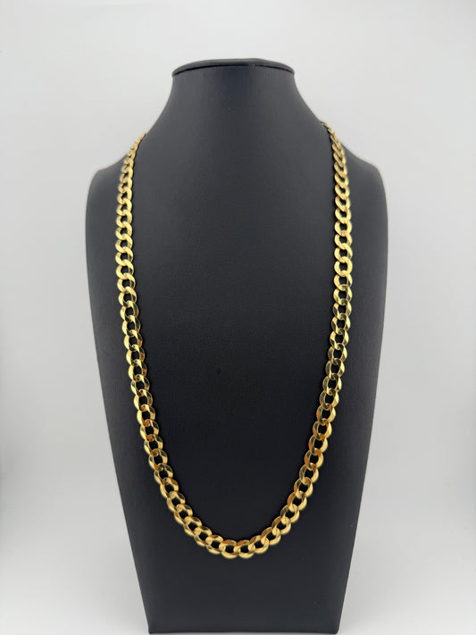 Cadena CUBANA LINK 24" 8.5mm ORO 14K