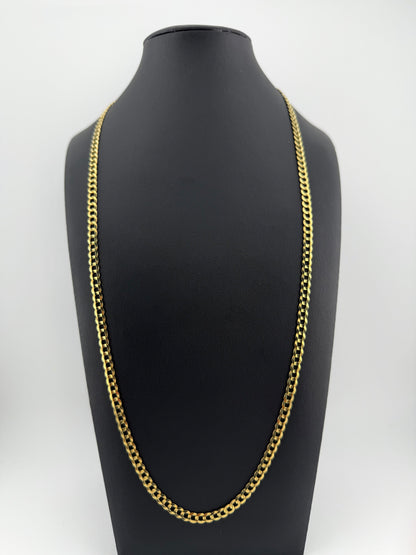 Cadena CUBANA LINK 26” 4.5mm ORO 14K