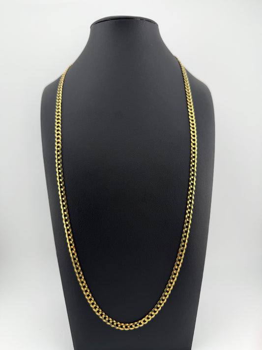 Cadena CUBANA LINK 26” 4.5mm ORO 14K