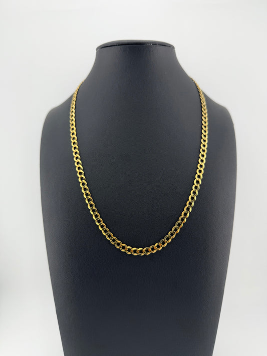 Cadena CUBANA LINK 18" 4.5mm ORO 14K