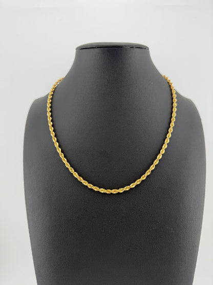 Cadena TORSAL 16" 2.5mm ORO 14K